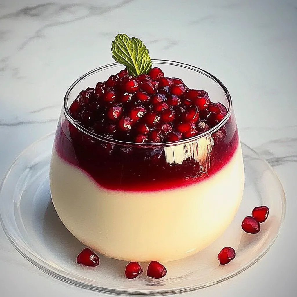 Granatapfel-Panna-Cotta
