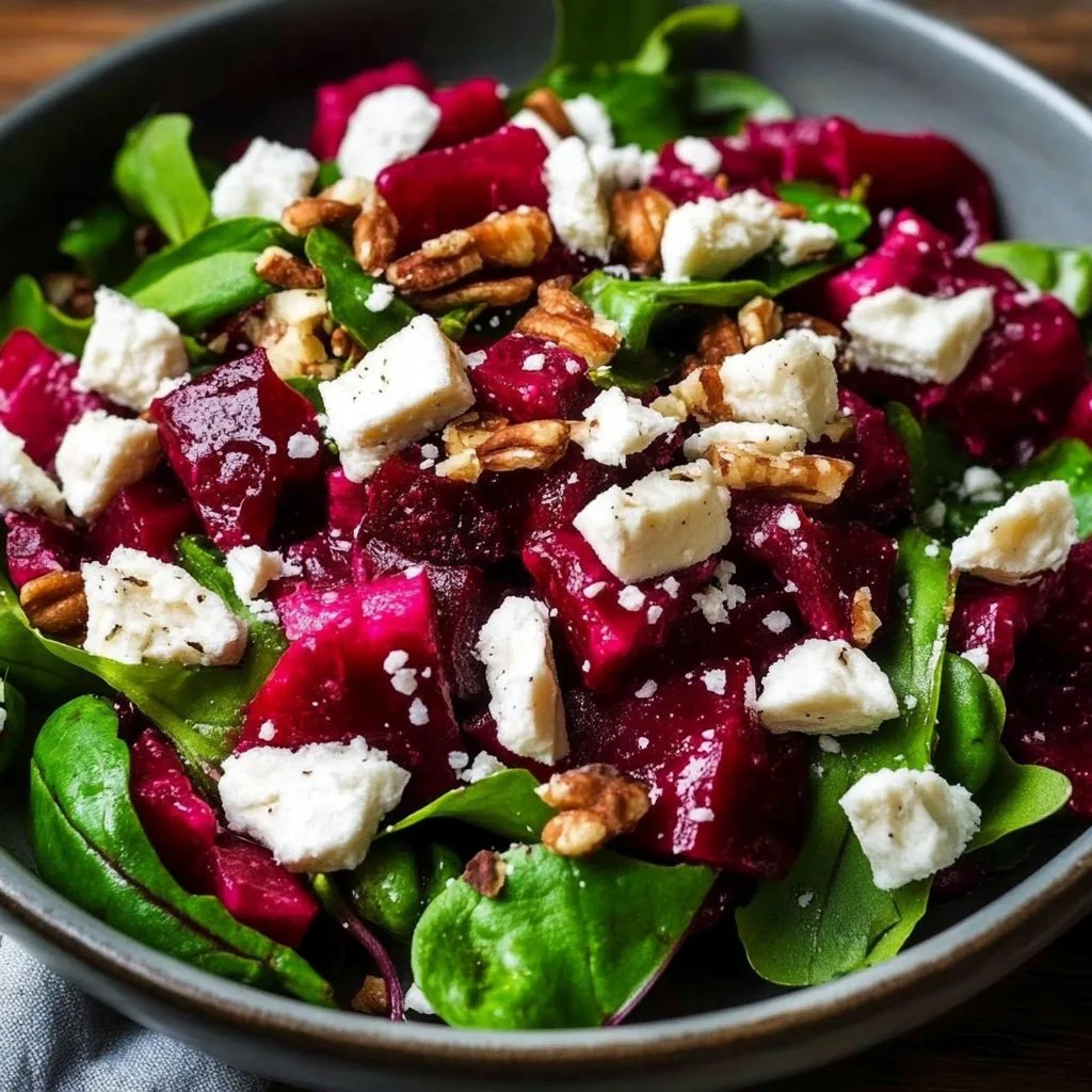 Rote Bete Salat mit Feldsalat
