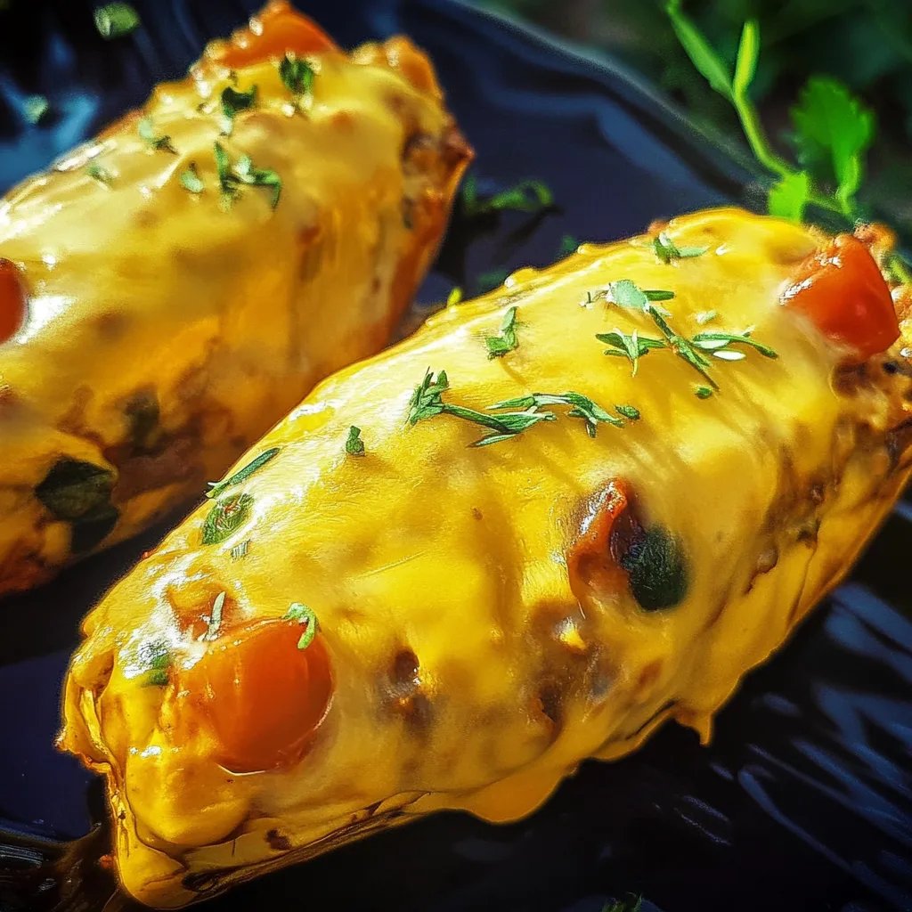 Gefüllter Butternutkürbis