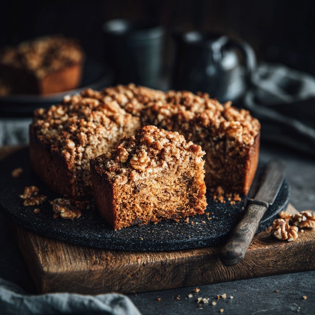 Karottenkuchen Mit Walnuss Streuseln