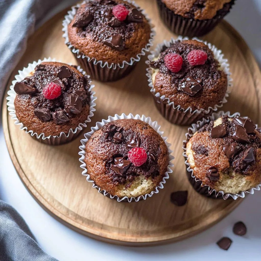 Kirsch-Schokoladen-Muffins mit cremiger Füllung