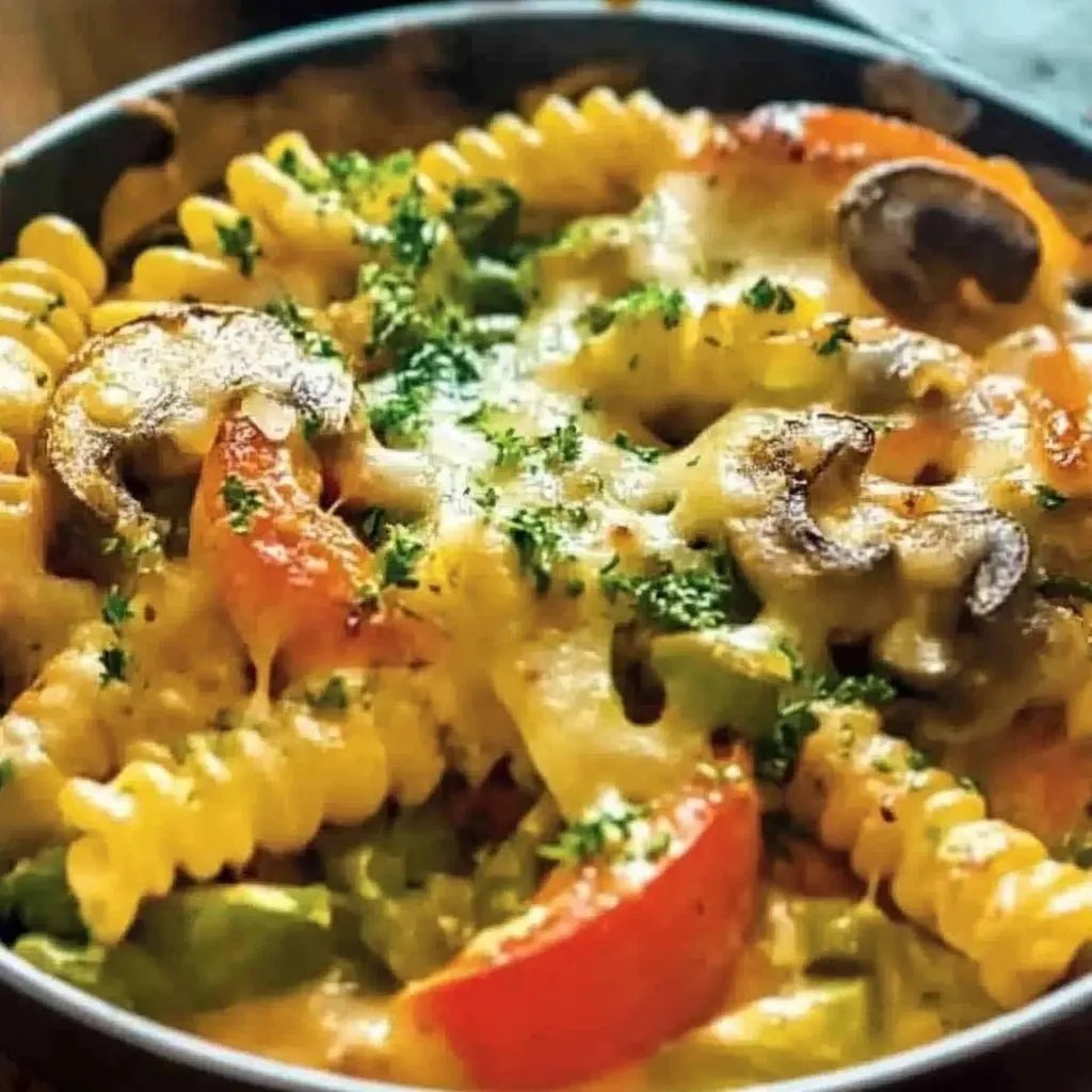 Einfacher Gemüse-Nudel-Auflauf