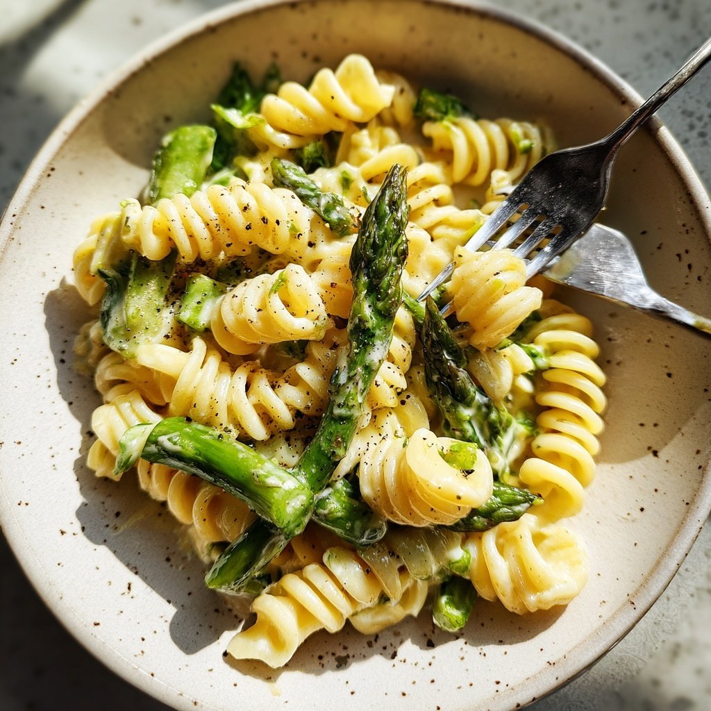 Grüner Spargel Pasta